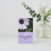 Carte De Visite Marguerite pourpre (Debout devant)