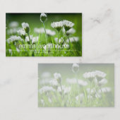 Carte De Visite Marguerites (Devant / Derrière)