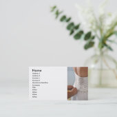 Carte de visite mariage (Debout devant)