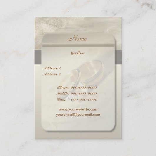 Carte de visite mariage (Devant)