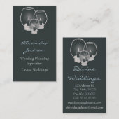 Carte De Visite Mariage À La Chandelle (Devant / Derrière)