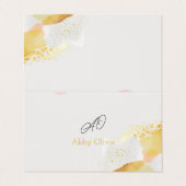 Carte De Visite Mariage abstrait (Extérieur déplié)