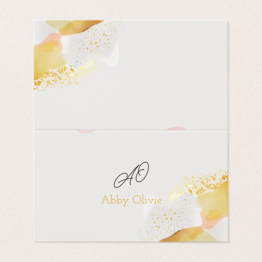 Carte De Visite Mariage abstrait (Extérieur déplié)