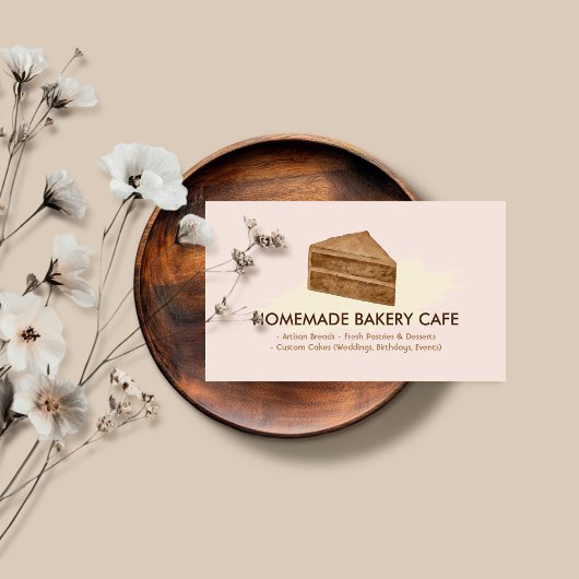 Carte De Visite Mariage biscuits gâteaux boulangerie d'anniversair