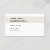 Carte de visite, Mariage Blanc et pastel célébré (Devant)