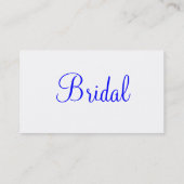 Carte De Visite Mariage blanc Gown (Dos)