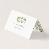 Carte De Visite Mariage botanique du Jardin antique (Dos)