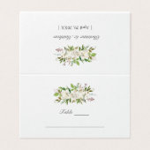 Carte De Visite Mariage botanique du Jardin antique (Extérieur déplié)