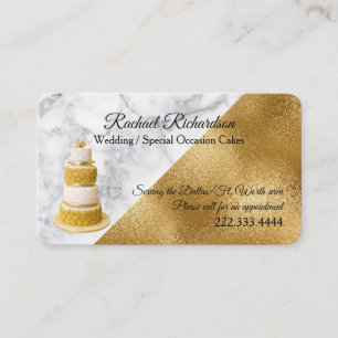 Carte De Visite Mariage Cake Baker