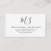 Carte De Visite Mariage Cake Layers Décorateur Cake Logo Faux Gold (Dos)