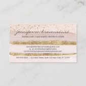 Carte De Visite Mariage Cake Logo Occasion Party Sweet jaune (Dos)