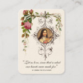 Carte De Visite Mariage catholique Favor St. Therese Remembrance B (Devant)