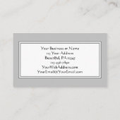 Carte De Visite Mariage d'aquarelle couleur rose pâle violet (Dos)