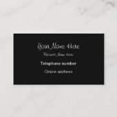 Carte de visite Mariage de portrait photographique (Dos)