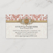 Carte De Visite Mariage d'or affligé âgé de regard de Bling de (Dos)