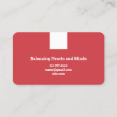 Carte De Visite Mariage Et Thérapeute Familiale (Dos)