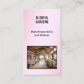 Carte De Visite Mariage Lieu QR Photo (Devant)