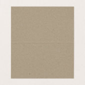 CARTE DE VISITE MARIAGE MODERNE DE TYPOGRAPHIE KRAFT NOIR ET BLANC (Intérieur déplié)