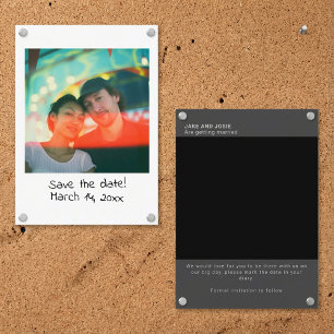 Carte De Visite Mariage photographique instantané enregistrer la d