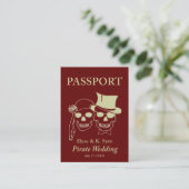 Carte De Visite mariage pirate inserts rsvp (Debout devant)