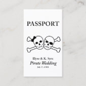 Carte De Visite mariage pirate inserts rsvp (Devant)