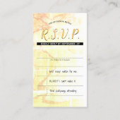 Carte De Visite mariage pirate inserts rsvp (Dos)