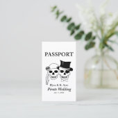 Carte De Visite mariage pirate inserts rsvp (Debout devant)