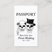 Carte De Visite mariage pirate inserts rsvp (Devant)