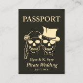 Carte De Visite mariage pirate inserts rsvp (Devant)