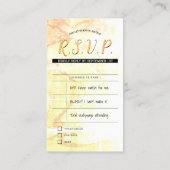 Carte De Visite mariage pirate inserts rsvp (Dos)