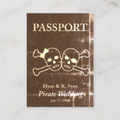 Carte De Visite mariage pirate inserts rsvp (Devant)