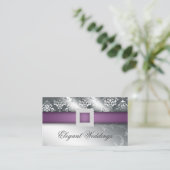 Carte De Visite Mariage Planificateur d'événements Bijoux violet a (Debout devant)