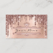 Carte De Visite Mariage Planificateur d'événements Rose de Parties (Devant)