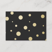 Carte De Visite Mariage professionnel et planificateur d'événement (Dos)