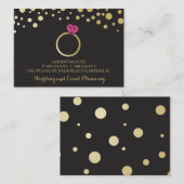 Carte De Visite Mariage professionnel et planificateur d'événement (Devant / Derrière)