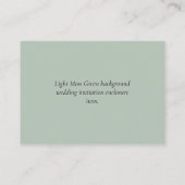 Carte De Visite Mariage QR CODE RSVP DONS DETAILS Website (Dos)