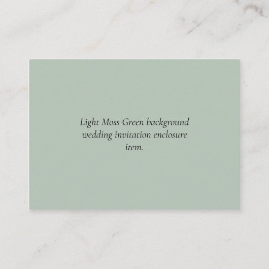 Carte De Visite Mariage QR CODE RSVP DONS DETAILS Website (Dos)