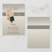 Carte de visite mariage Rose (Devant / Derrière)
