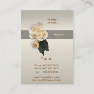 Carte de visite mariage Rose