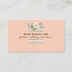 Carte De Visite Mariage rose pâtissier pâtissier de fête