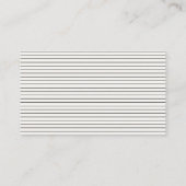 Carte De Visite Mariage script moderne noir blanc élégant réponse (Dos)