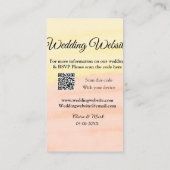 Carte De Visite Mariage site web ajouter Q R code scanner ajouter (Dos)