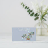 Carte De Visite Mariage sur la plage des tortues de mer (Debout devant)