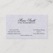 Carte De Visite Marie (Dos)