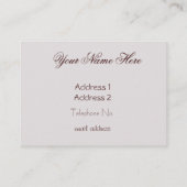 Carte De Visite Marie Antoinette à Aqua (Dos)