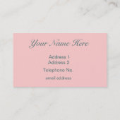 Carte De Visite Marie Antoinette dans un cadre rose (Dos)