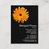 Carte De Visite Marigold orange - Noir (Dos)