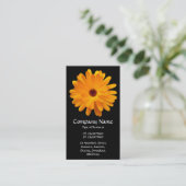 Carte De Visite Marigold orange - Noir (Debout devant)