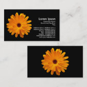 Carte De Visite Marigold orange - Noir (Devant / Derrière)