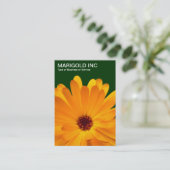 Carte De Visite Marigold orange - Vert foncé (Debout devant)